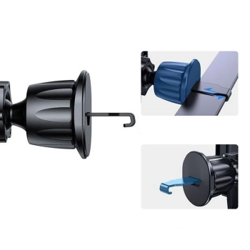  Uchwyt samochodowy do telefonu na kratkę nawiewu z MagSafe N53 - czarny - zdj. dodatkowe 5