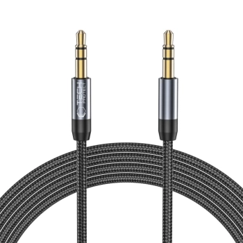 Kabel przewód audio AUX mini jack 3.5mm 1.5m - czarny