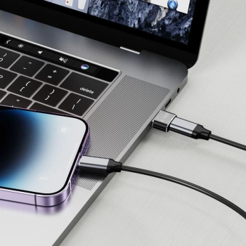  Adapter przejsciówka USB-A (męski) - USB-C (żeński) - czarny - zdj. dodatkowe 1