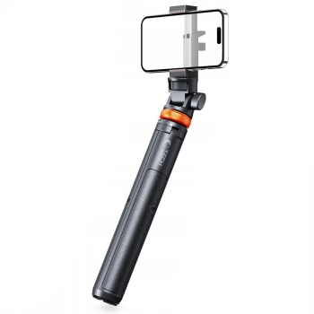  Selfie stick kijek do zdjęć Bluetooth z pilotem tripodem głowicą 148cm - czarny - zdj. dodatkowe 7
