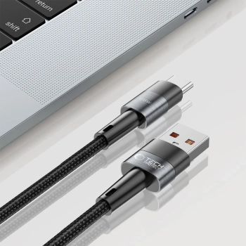  Kabel przewód USB-C - USB-A 66W 6A 0.25m - szary - zdj. dodatkowe 4