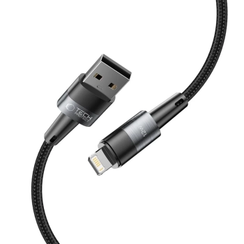  Kabel przewód USB-A - iPhone Lightning 12W 2.4A 2m - szary - zdj. dodatkowe 1
