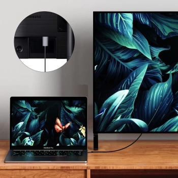  Kabel przewód USB-C - HDMI 4K 60Hz 2m - czarny - zdj. dodatkowe 4