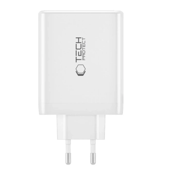  Ładowarka sieciowa GaN 3x USB-C PD USB-A QC 100W - biała - zdj. dodatkowe 1