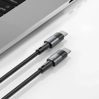  Kabel przewód USB-C PD 100W 5A 3m - szary - zdj. dodatkowe 3