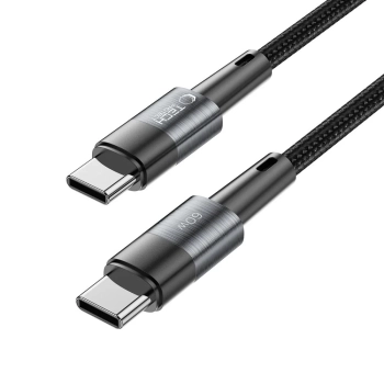  Kabel przewód USB-C PD 60W 3A 3m - szary - zdj. dodatkowe 1