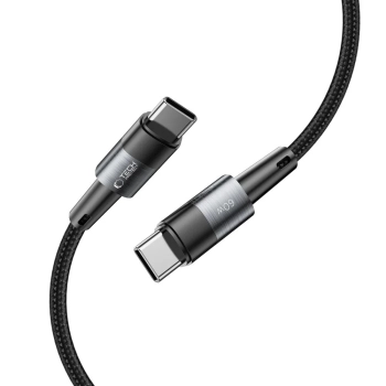  Kabel przewód USB-C PD 60W 3A 3m - szary - zdj. dodatkowe 2