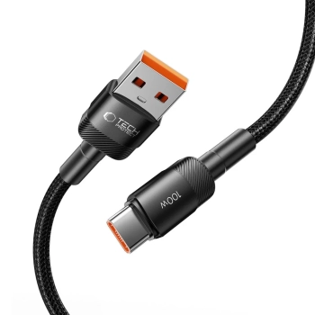  Kabel przewód USB-C - USB-A 100W 5A 0.5m - czarny - zdj. dodatkowe 1
