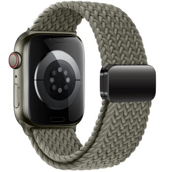  Pasek do Apple Watch 4 / 5 / 6 / 7 / 8 / 9 / SE / Ultra 1 / 2 (42 / 44 / 45 / 49 mm) Nylonmag - zielony - zdj. dodatkowe 1