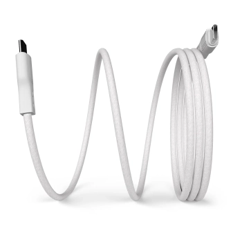  Kabel przewód magnetyczny USB-C 60W USB 1m - biały - zdj. dodatkowe 2