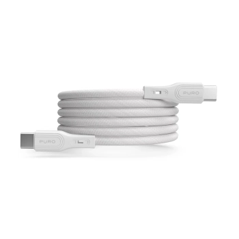  Kabel przewód magnetyczny USB-C 60W USB 1m - biały - zdj. dodatkowe 3