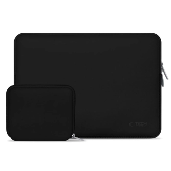 Torba etui pokrowiec na laptopa 15-16'' + etui na akcesoria - czarna