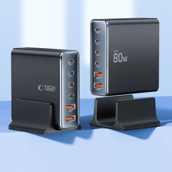  Stacja ładująca do urządzeń 4x USB-C 2x USB-A 80W - zdj. dodatkowe 2