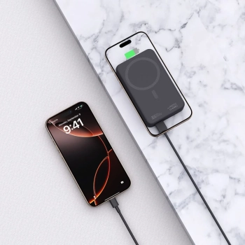  Powerbank 20000mAh z MagSafe kablem USB-C 30 cm - czarny - zdj. dodatkowe 5