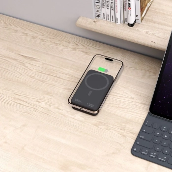  Powerbank 20000mAh z MagSafe kablem USB-C 30 cm - czarny - zdj. dodatkowe 6