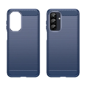  Etui silikonowe na Samsung Galaxy A26 Carbon Case - niebieskie - zdj. dodatkowe 1