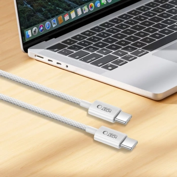  Kabel przewód USB-C PD 60W 3A 100 cm - szary - zdj. dodatkowe 4