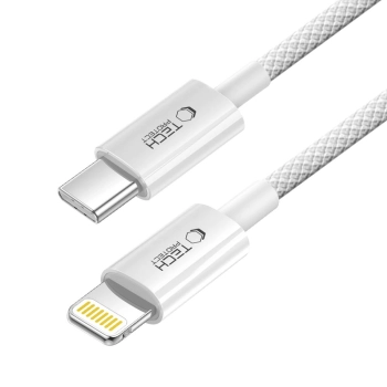  Kabel przewód USB-C - iPhone Lightning PD 27W 3A 100 cm - szary - zdj. dodatkowe 1