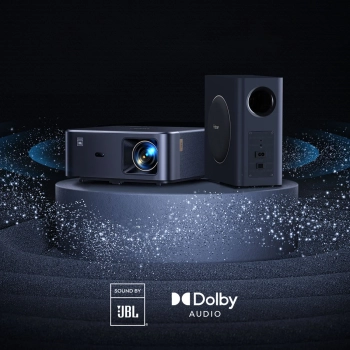  Projektor multimedialny FullHD 1080p LCD z głośnikami JBL i subwooferem WiFi BT K2s Pro - czarny - zdj. dodatkowe 7