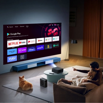  Projektor multimedialny FullHD 1080p LCD z głośnikami JBL i subwooferem WiFi BT K2s Pro - czarny - zdj. dodatkowe 8