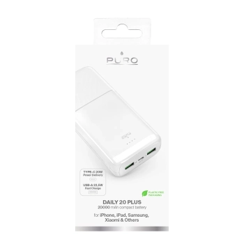  Powerbank 20000mAh USB-A USB-C PD AFC 22.5W - biały - zdj. dodatkowe 2