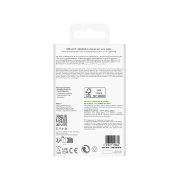  Kabel przewód USB-A - iPhone Lightning TPE 12W 2m - biały - zdj. dodatkowe 2