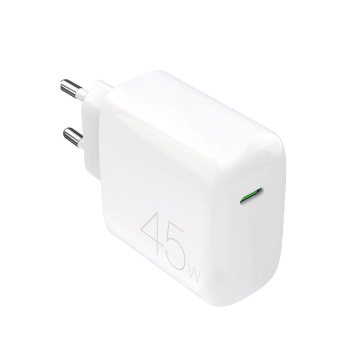 Ładowarka sieciowa kompaktowa USB-C 45W - biała