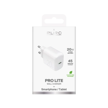  Ładowarka sieciowa USB-C PROLITE 20W - biała - zdj. dodatkowe 1