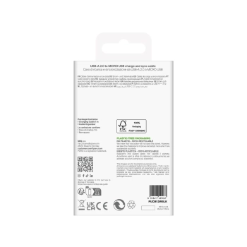  Kabel przewód USB-A - microUSB TPE 12W 1m - czarny - zdj. dodatkowe 2