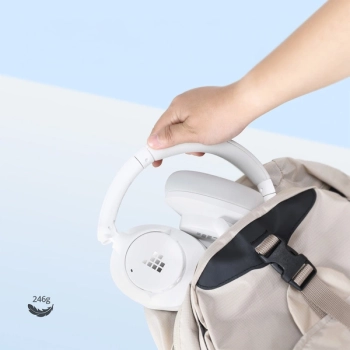  Słuchawki bezprzewodowe z aktywną redukcją hałasu Hybrid ANC SOUNFII Q20S - białe - zdj. dodatkowe 9