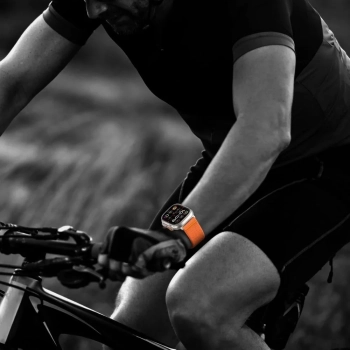  Pasek Apple Watch 44 / 45 / 46 / 49 mm Nylon Clasp - pomarańczowy - zdj. dodatkowe 5