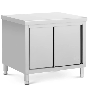  Stół blat roboczy centralny z szafką drzwi suwane STAL 100 x 80 cm - zdj. dodatkowe 1