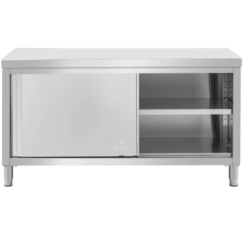  Stół blat roboczy centralny z szafką drzwi suwane STAL 160 x 80 cm - zdj. dodatkowe 6