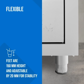  Szafa gastronomiczna na naczynia 3 półki STAL 60 x 70 x 180 cm - zdj. dodatkowe 2