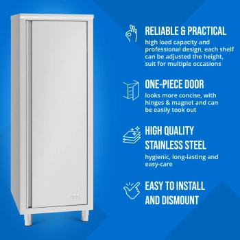  Szafa gastronomiczna na naczynia 3 półki STAL 60 x 60 x 180 cm - zdj. dodatkowe 1