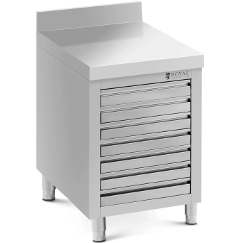  Szafka gastronomiczna na ciasto do pizzy z rantem 7 szuflad 50 x 70 cm - zdj. dodatkowe 1