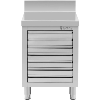  Szafka gastronomiczna na ciasto do pizzy z rantem 7 szuflad 50 x 70 cm - zdj. dodatkowe 5