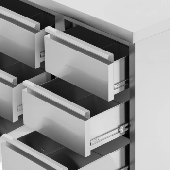  Szafka gastronomiczna przyścienna z rantem 6 szuflad STAL 100 x 60 cm - zdj. dodatkowe 5