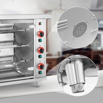  Rożen gazowy opiekacz do 15 kurczaków 3 szpikulce propan-butan 15 kW - zdj. dodatkowe 5