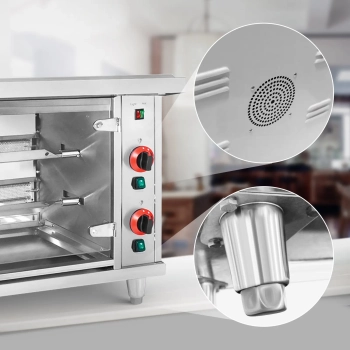  Rożen gazowy opiekacz do 10 kurczaków 2 szpikulce propan-butan 10 kW - zdj. dodatkowe 5