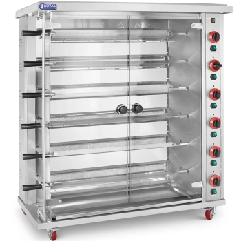  Rożen gazowy opiekacz do 30 kurczaków 6 szpikulców propan-butan 30 kW - zdj. dodatkowe 1