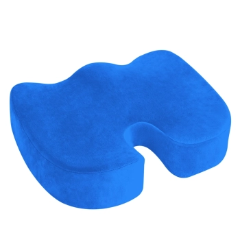  Poduszka podkładka ortopedyczna do siedzenia na krzesło fotel samochodowy XL - niebieska - zdj. dodatkowe 2