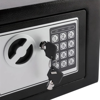  Sejf elektroniczny na klucz kod do domu biura STAL 23 x 17 x 17 cm - zdj. dodatkowe 2
