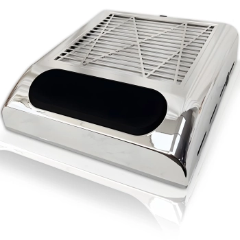  Pochłaniacz pyłu do paznokci kosmetyczny bezworkowy 80 W - srebrny - zdj. dodatkowe 1