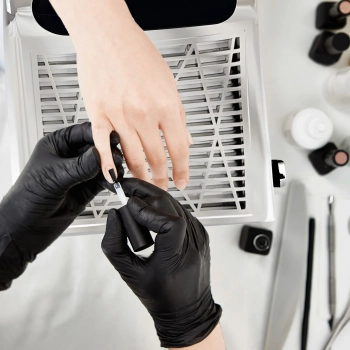  Pochłaniacz pyłu do paznokci kosmetyczny bezworkowy 80 W - srebrny - zdj. dodatkowe 3