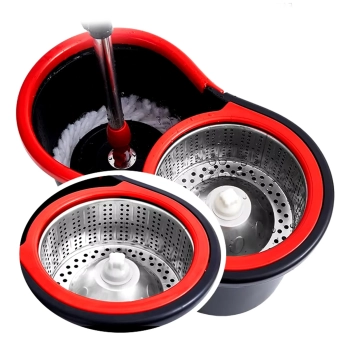  Mop obrotowy rotacyjny 360 z wiadrem teleskopowym kijem - zdj. dodatkowe 2