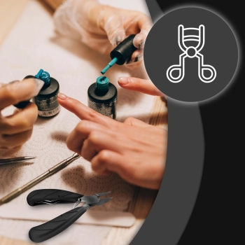  Przybornik do manicure pedicure pielęgnacji paznokci obcinacz pilnik cążki - zestaw 8 el. - zdj. dodatkowe 1