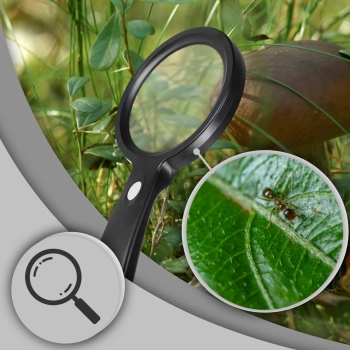  Lupa podświetlana do czytania powiększenie 10x 18 diod LED 85 mm - zdj. dodatkowe 2