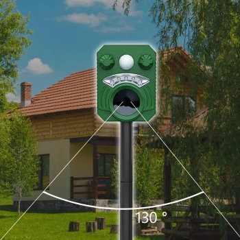  Odstraszacz ultradźwiękowo-świetlny solarny zwierząt gryzoni kun myszy - zdj. dodatkowe 1