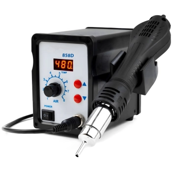  Stacja lutownicza na gorące powietrze Hot Air 7 dysz spoiwa 100-480C 800 W - zdj. dodatkowe 1